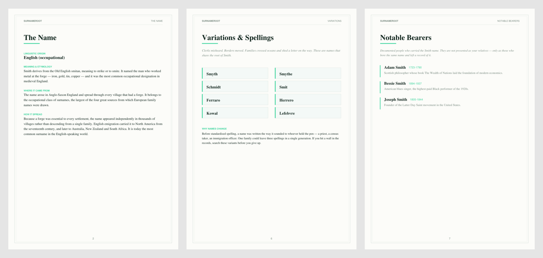 Heritage report detail preview